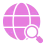 Globe search icon representing the partner community